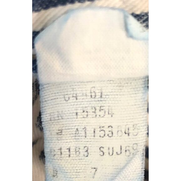 Palmetto's Vintage 90s Women's Size 7 Blue/White Striped Denim Jean Skirt - Picture 7 of 8